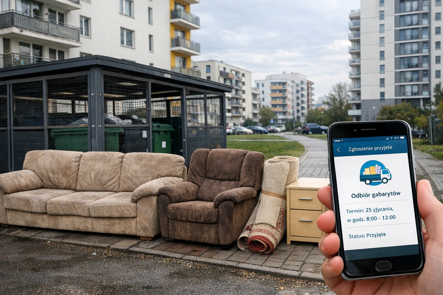 Gabaryty w Warszawie - jak zamówić odbiór przez 19115